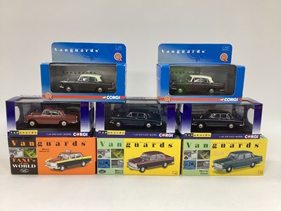 Lot 674 - Eight Corgi, Lledo Vanguards 1:43rd scale...