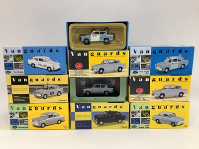 Lot 596 - Nine Lledo, Corgi Vanguards 1:43rd scale...