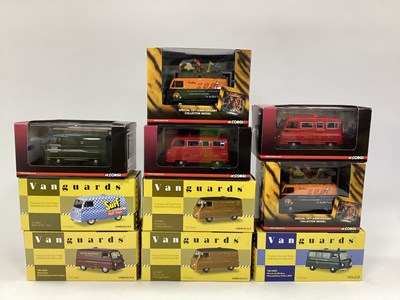 Lot 675 - Ten Corgi Vanguards and Road Traders 1:43rd...