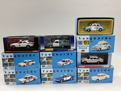 Lot 626 - Nine Corgi, Lledo Vanguards / Emergency Motors...