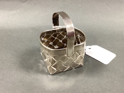 Lot 60 - Cartier; A Miniature Woven Basket, signed and...