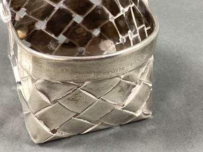 Lot 60 - Cartier; A Miniature Woven Basket, signed and...