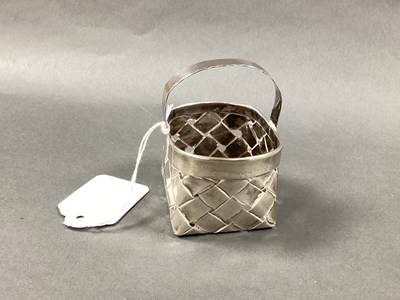 Lot 60 - Cartier; A Miniature Woven Basket, signed and...