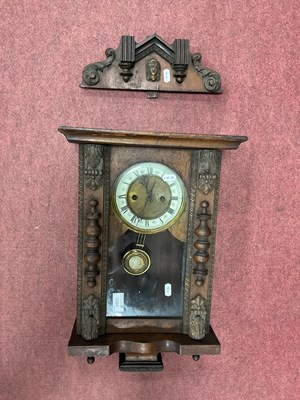 Lot 1580 - XIX Century Walnut Cased Vienna Wall Clock,...