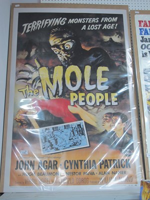 Lot 1151 - Poster - 'The Mole People', later pressing,...