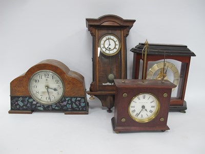 Lot 1319 - Miniature Viennese Wall Clock, 17cm wide,...