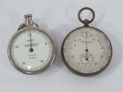 Lot 1266 - Pocket Barometer with Silvered Dial &...