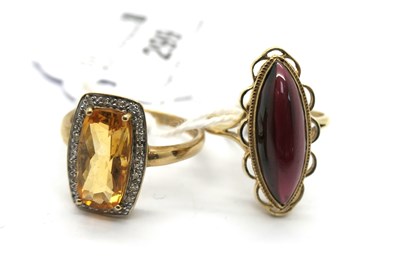 Lot 299 - A Modern Diamond Set Dress Ring, stamped "375"...