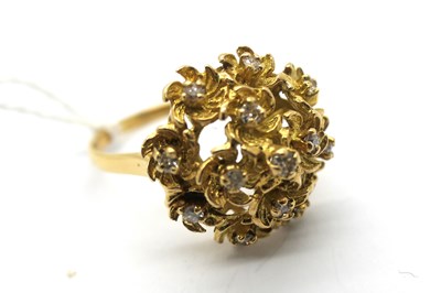 Lot 300 - A Cocktail Dress Ring, high textured design...