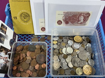 Lot 436 - Collection Of Coinage And Banknotes, includes...