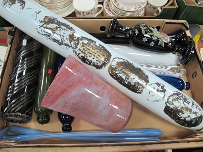 Lot 1109 - Glassware, including Victorian glass rolling...