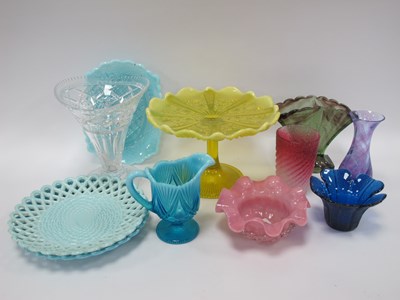 Lot 1191 - Collection of Coloured Decorative Glassware,...