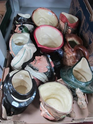 Lot 1026 - Ten large Royal Doulton character jugs,...
