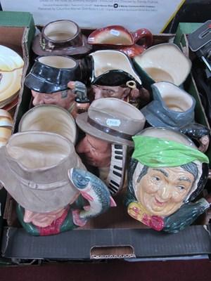 Lot 1008 - Ten large Royal Doulton character jugs,...