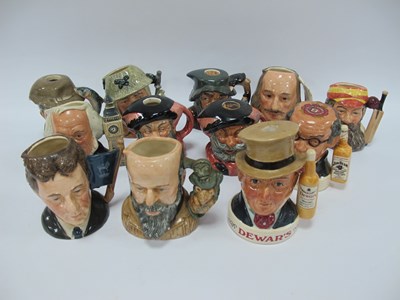 Lot 1224 - Twelve Royal Doulton character jugs and...