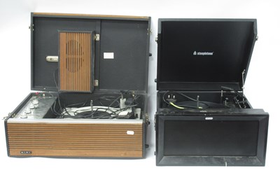 Lot 1439 - Two vintage electrical turntables: Steepletone...