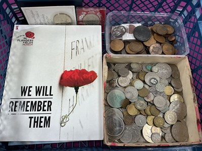 Lot 407 - Large Collection Of World Coinage, includes GB...