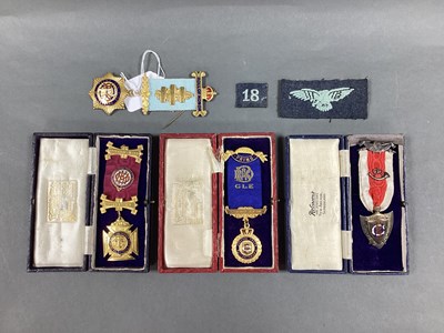 Lot 238 - RAOB Interest; Gilt Metal Medallion Pendants...
