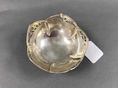 Lot 8 - A Scroll Pierced Dish, with shaped rim, raised...