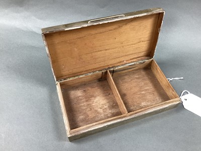 Lot 47 - A Hallmarked Silver Rectangular Cigarette Box,...