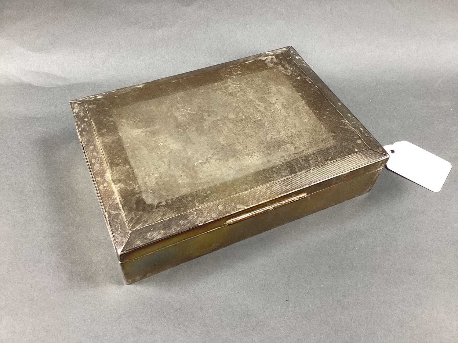 Lot 23 - A Hallmarked Silver Rectangular Cigarette Box,...