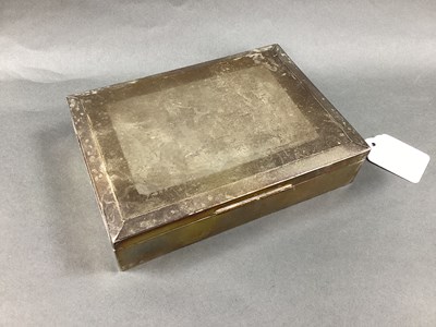 Lot 23 - A Hallmarked Silver Rectangular Cigarette Box,...