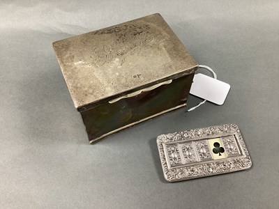 Lot 28 - A Hallmarked Silver 'Bridge' Box, Walker &...