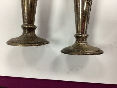Lot 1 - A Pair of Hallmarked Silver Spill Vases,...