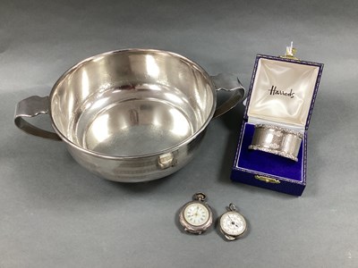 Lot 42 - A Hallmarked Silver Napkin Ring, allover...