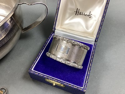 Lot 42 - A Hallmarked Silver Napkin Ring, allover...