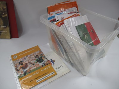 Lot 604 - Wales Programmes, 39 homes including Women's...