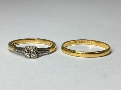 Lot 102 - A Vintage Dainty Single Stone Diamond Ring,...