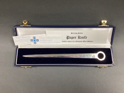 Lot 64 - A Hallmarked Silver 'Meat Skewer' Letter...