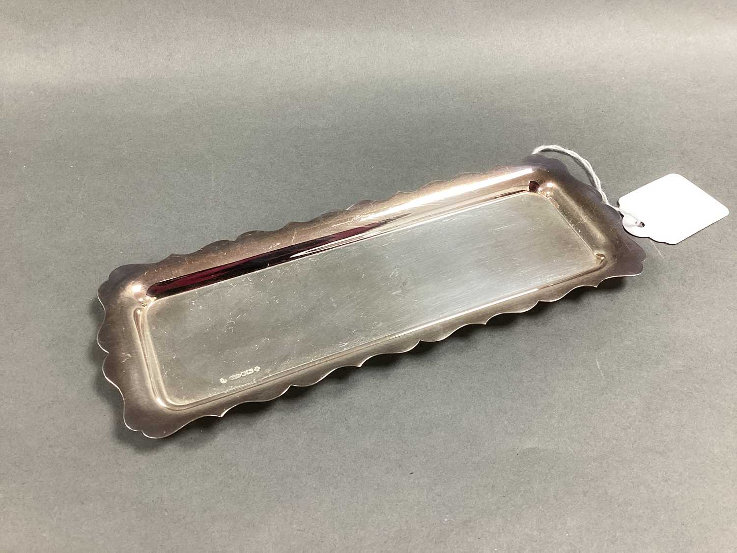 Lot 66 - A Hallmarked Silver Rectangular Trinket Dish,...