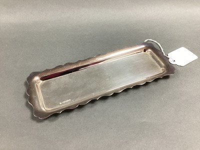 Lot 66 - A Hallmarked Silver Rectangular Trinket Dish,...