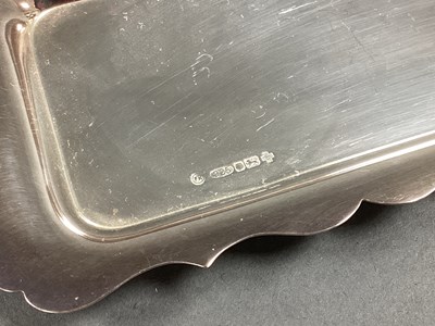 Lot 66 - A Hallmarked Silver Rectangular Trinket Dish,...