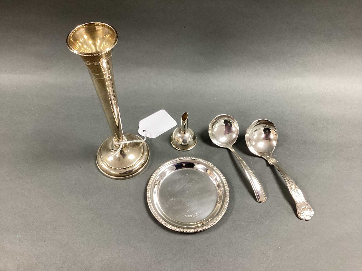 Lot 38 - A Hallmarked Silver Spill Vase, bearing...