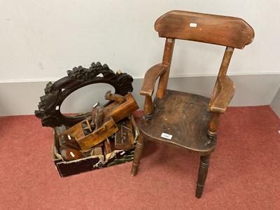Lot 1588 - XIX Century Child's Armchair, woodworker's...