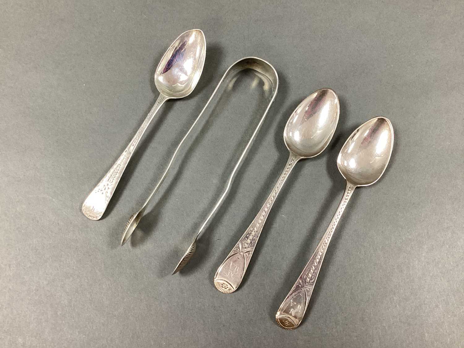 Lot 9 - A Pair of Hallmarked Silver Bright Cut...