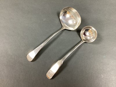 Lot 24 - A Scottish Hallmarked Silver Fiddle Pattern...