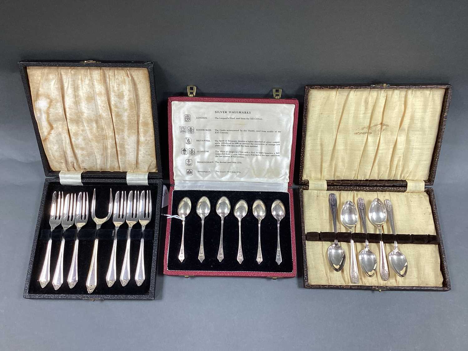Lot 43 - A Set of Six 'Silver Hallmarks' Hallmarked...