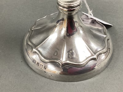 Lot 10 - A Hallmarked Silver Trumpet Vase, Birmingham...