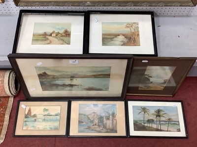 Lot 1497 - Watercolours by D. Gosling, D.B. Webb, W.White,...