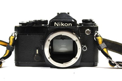 Lot 845 - Nikon FE 35mm SLR Film Camera Body, black,...
