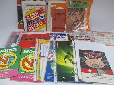 Lot 570 - Foreign International Football Programmes 1959...