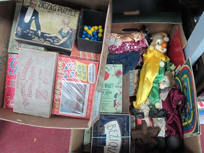 Lot 1154 - Two Boxes of Vintage Games and Toys, boxed...