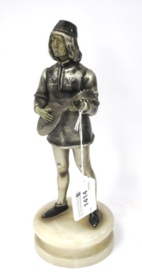 Lot 1414 - An Early 1900s Art Deco Style Metal Figure of...