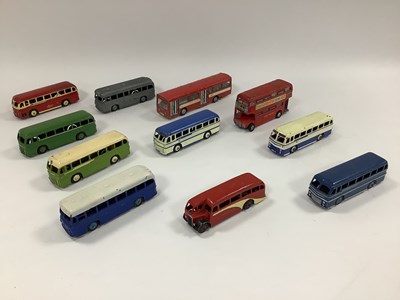 Lot 836 - A Quantity of Original Dinky Buses, all...