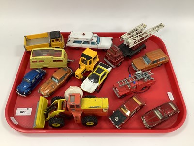 Lot 821 - A Quantity of Original Diecast Model Vehicles,...