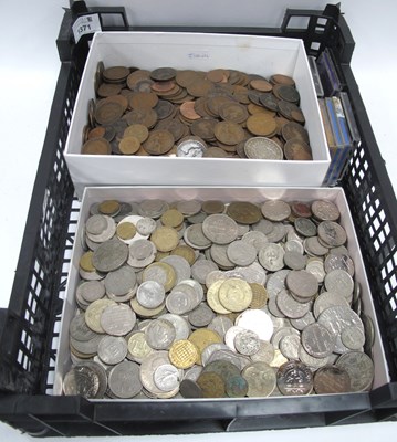 Lot 1371 - Large Collection Of Coinage, includes a 1937...